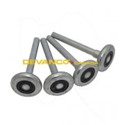 Roller 2" Steel 4" stem 10 ball