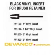 2" Vinyl Insert for Brush Retainer per foot