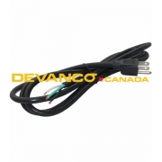 Power Cord AC 3/16 AWG SJT 6 ft