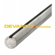 Solid Shaft 1-1/4" Keyed 14' 6" Zinc Plated