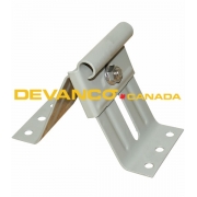 Powdercoated Commercial Top Bracket Adjustable 1-Bolt Grey